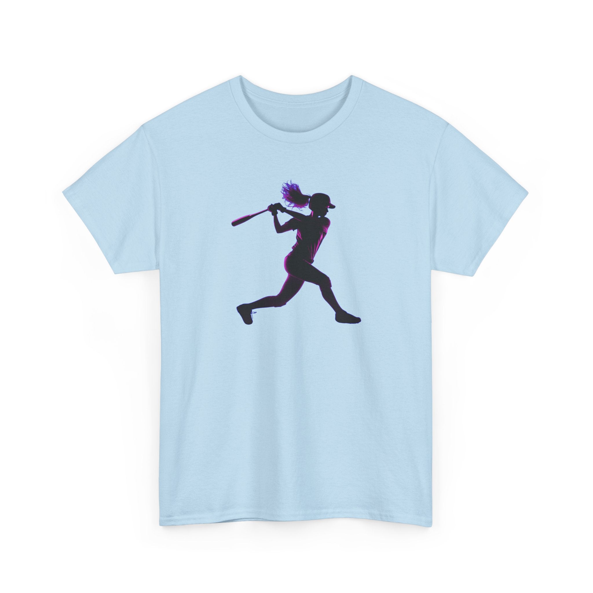 Baseball Batter Silhouette Tee — Women's Baseball Softball T‑Shirt