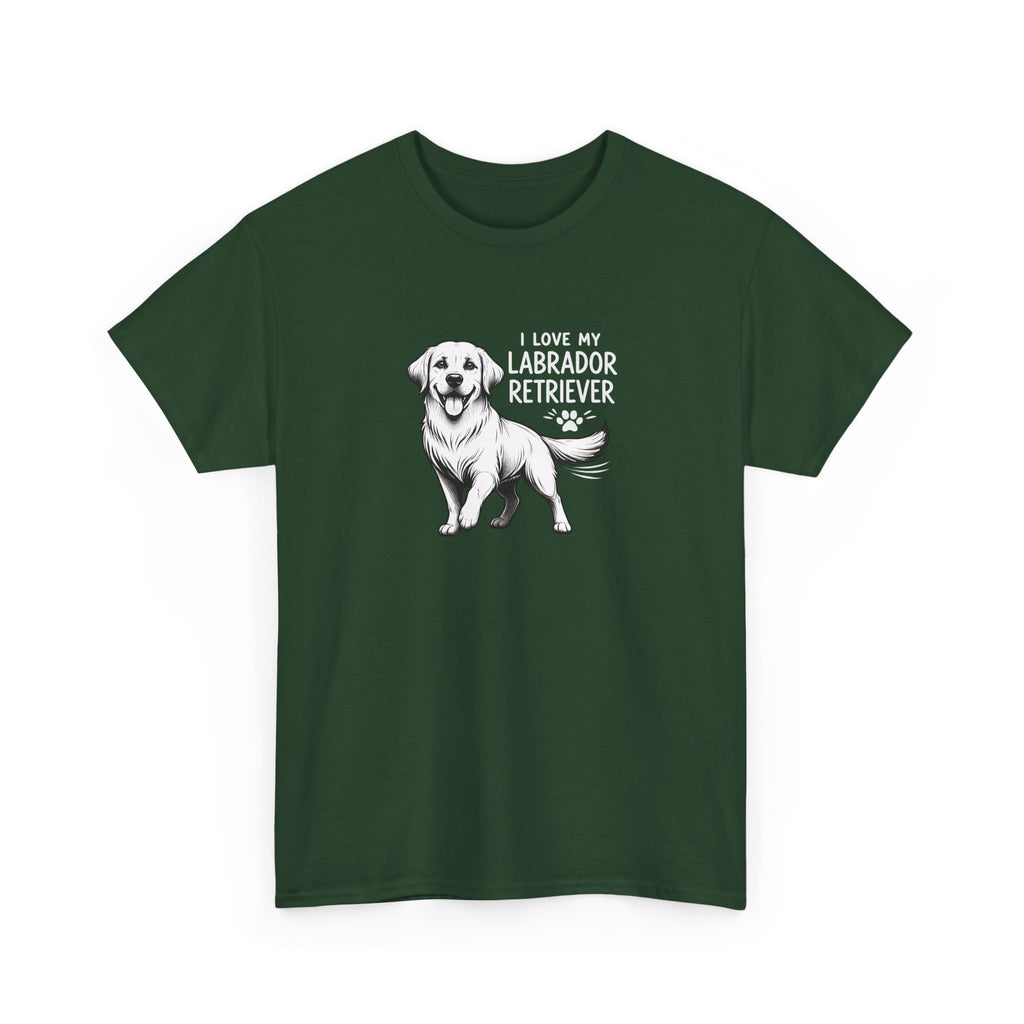 Labrador Retriever T-Shirt — "I Love My Labrador Retriever" Dog Lover Tee