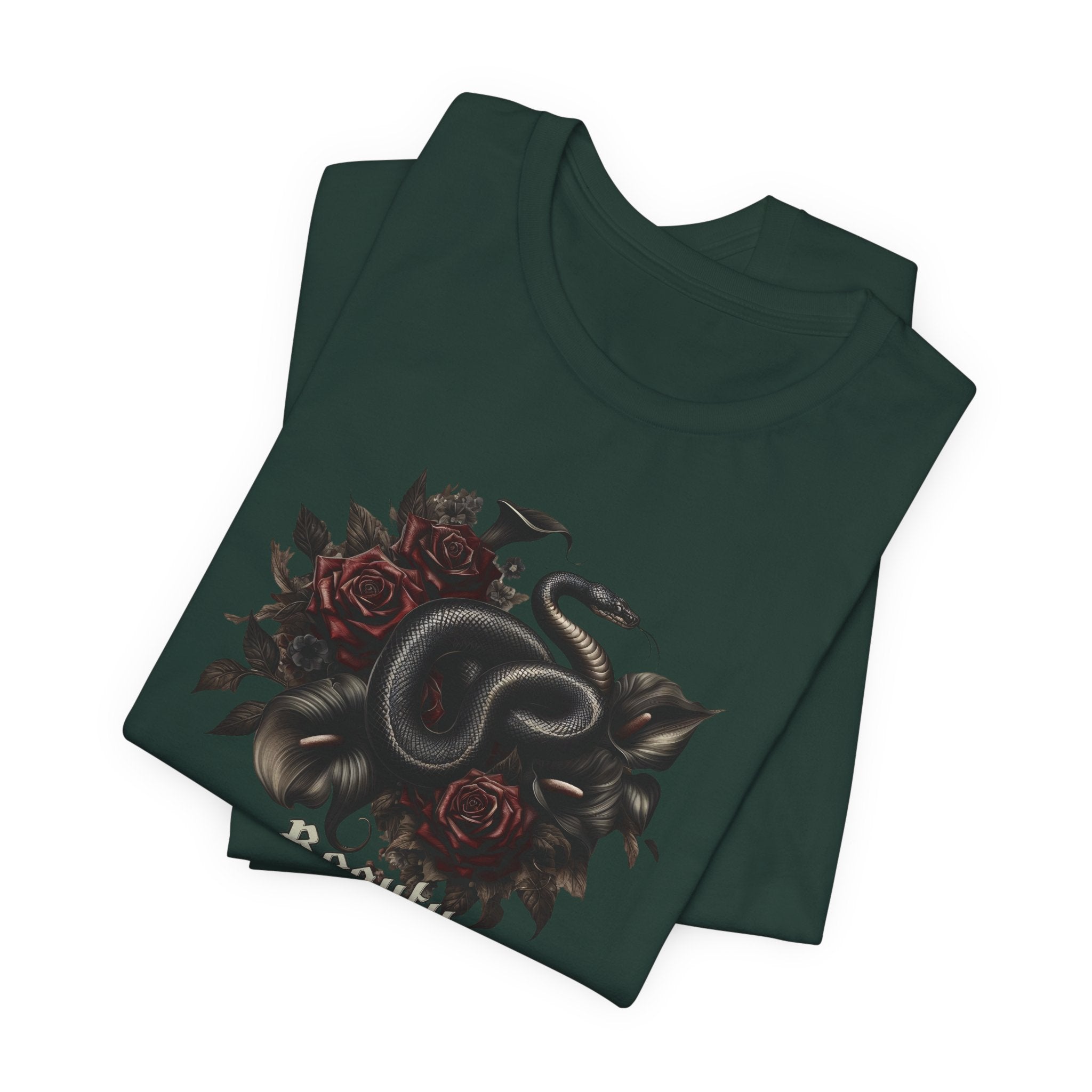 Snake Floral T-Shirt — Beauty in the Darkness Graphic Tee