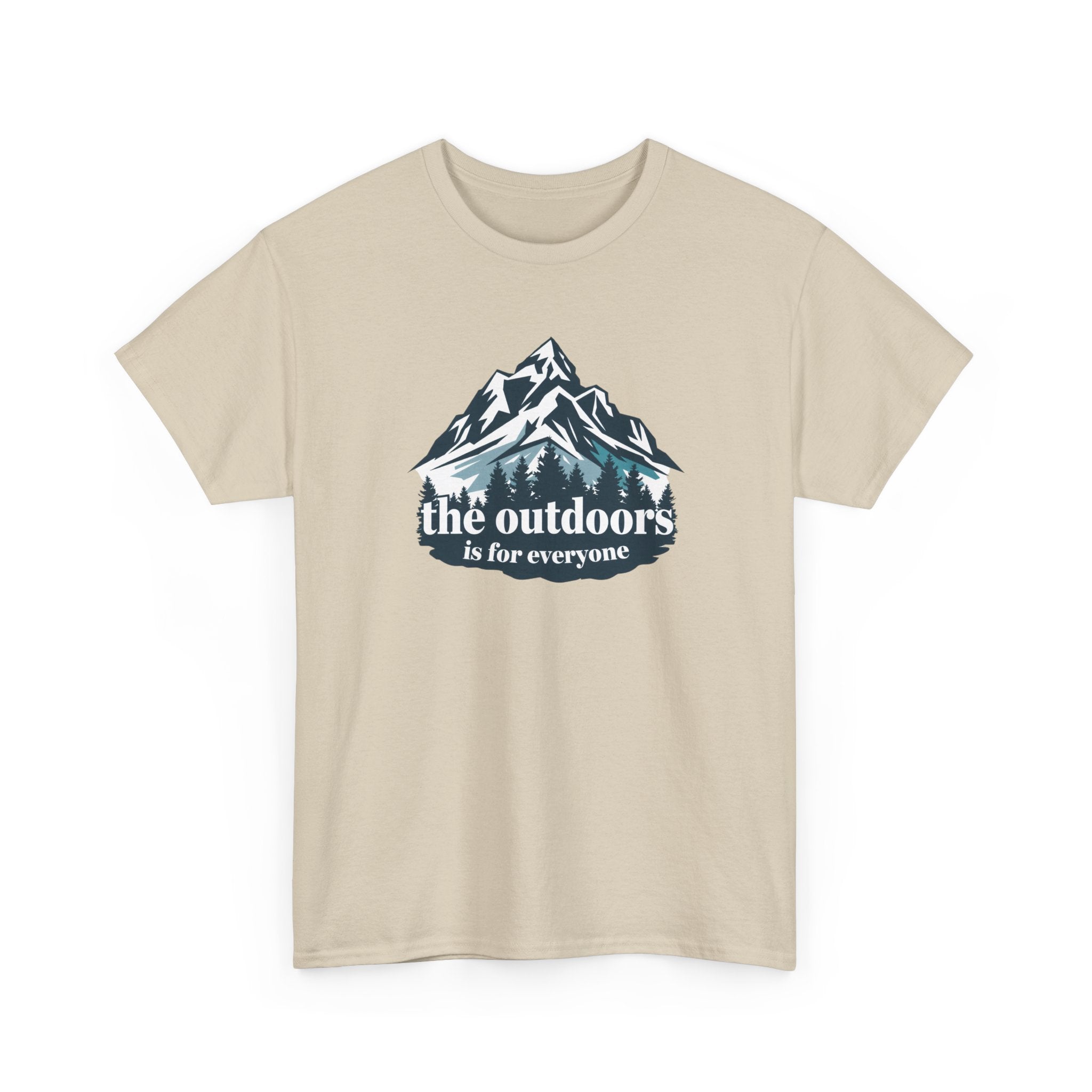 Outdoor Mountains T‑Shirt – “the outdoors is for everyone” Graphic Tee