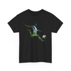 Soccer Player Silhouette Tee - Football Kick Graphic T-Shirt