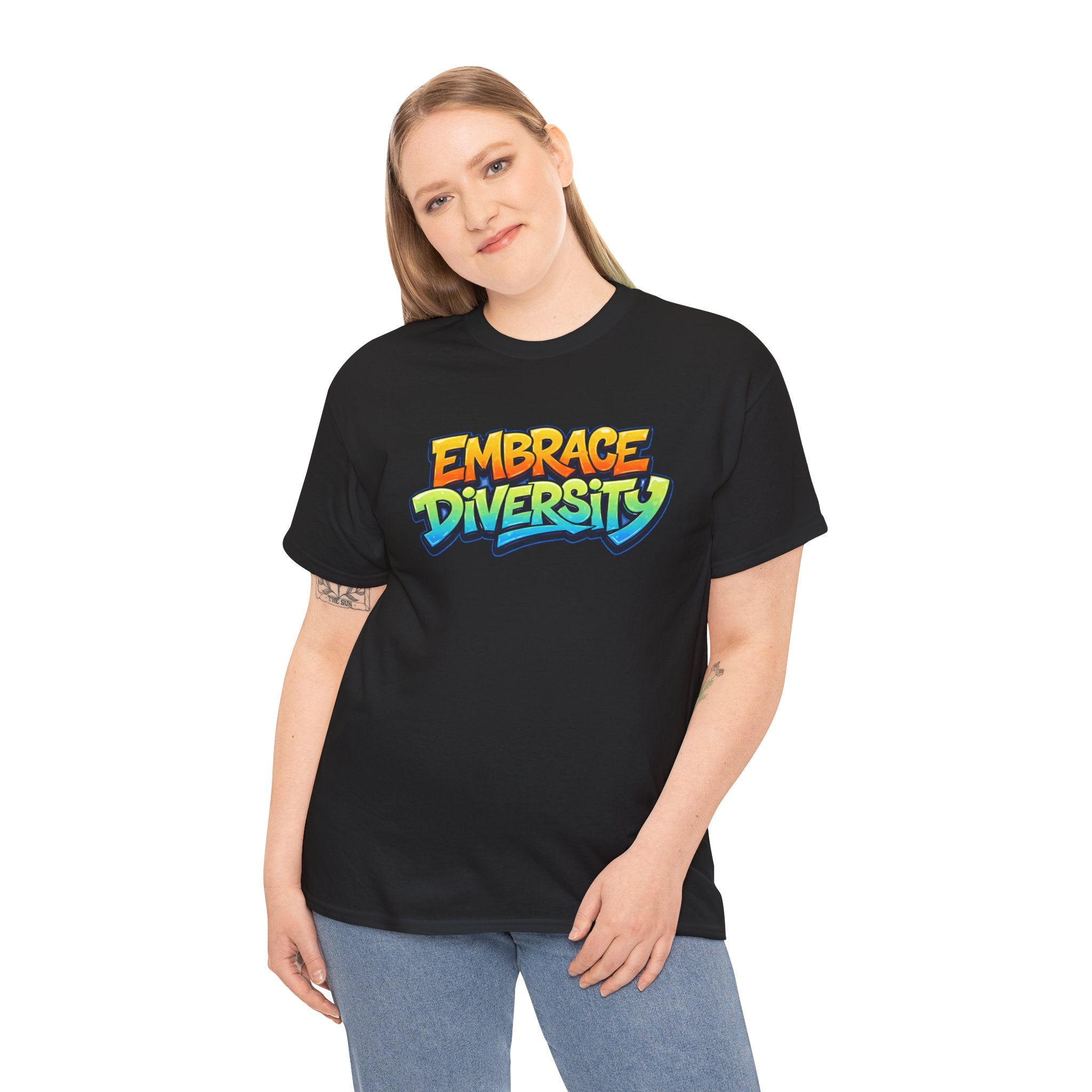 Embrace Diversity T-Shirt — Colorful Graffiti Pride Tee