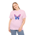 Butterfly Graphic Tee — Pink & Blue Watercolor Butterfly Shirt