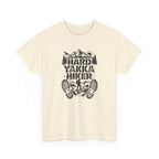 Hard Yakka Hiker T-Shirt — Outdoor Hiking Tee with Mountain Bootprint Design