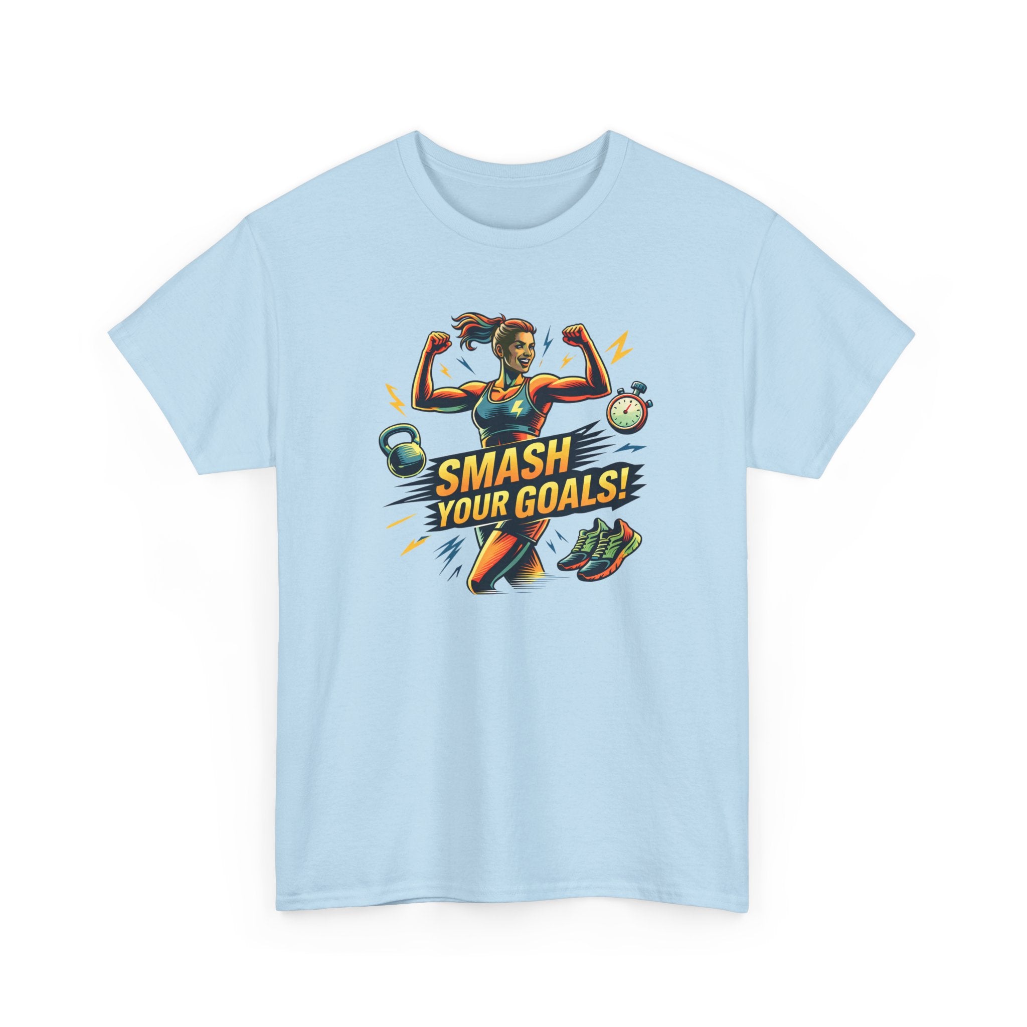 Smash Your Goals T‑Shirt — Motivational Fitness Tee