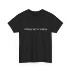 Wings Not Chains Wing T‑Shirt — Angel Wings Graphic Tee