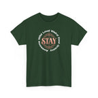 Stay Awesome Graphic Tee — "Stay Wild, Loud, Weird, Cool, Groovy, Awesome"