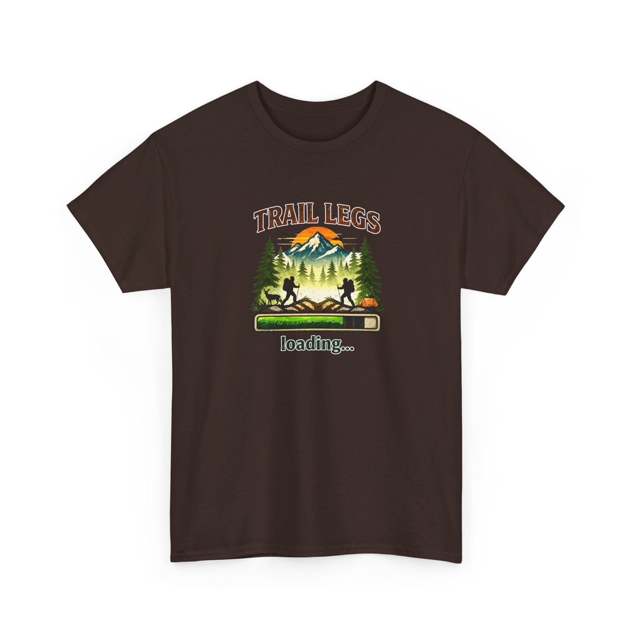 Trail Legs Loading T-Shirt — Hiking Mountain Nature Camping Tee