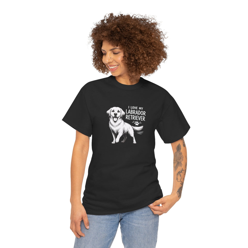 Labrador Retriever T-Shirt — "I Love My Labrador Retriever" Dog Lover Tee