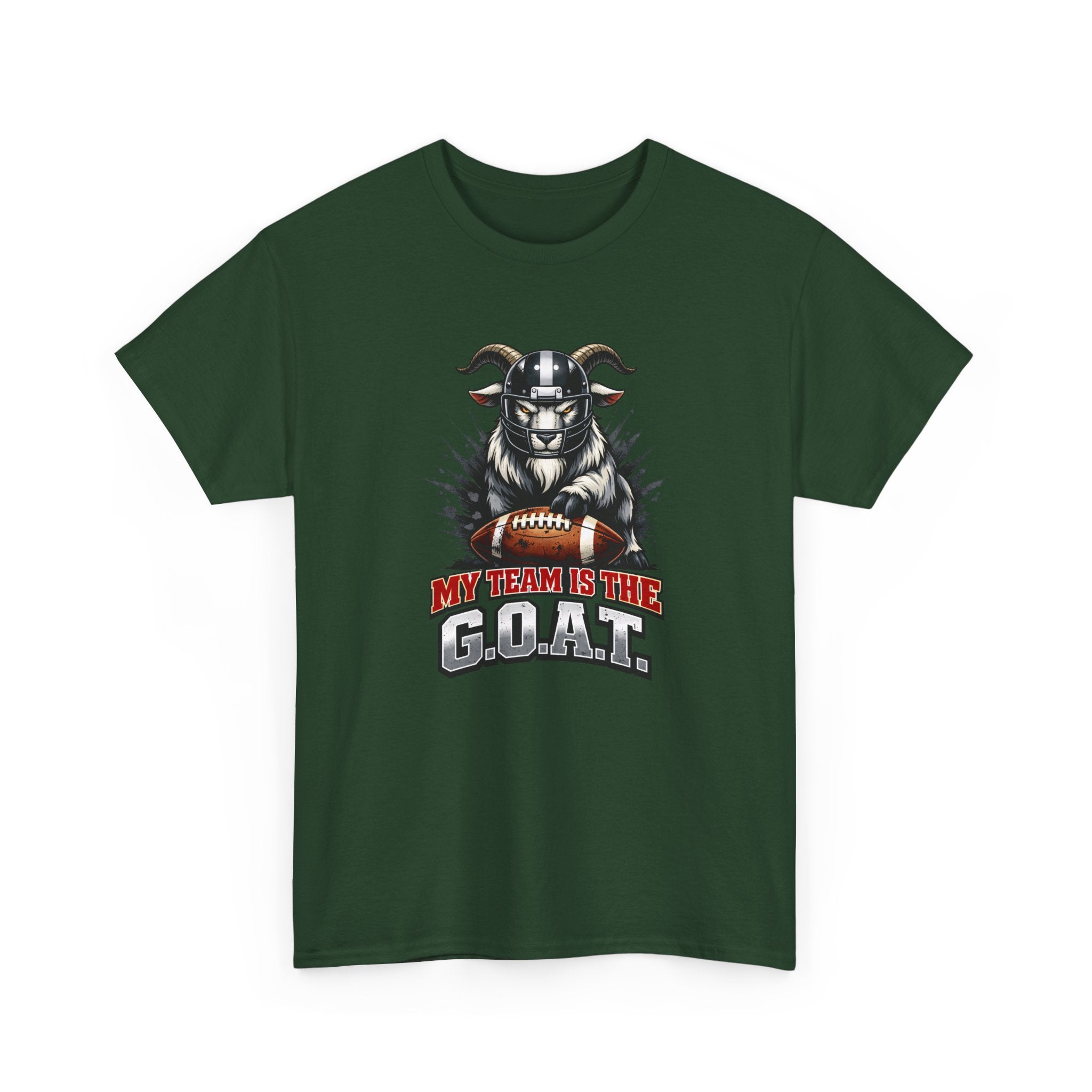 GOAT Football Tee - "My Team Is The GOAT" Graphic T-Shirt