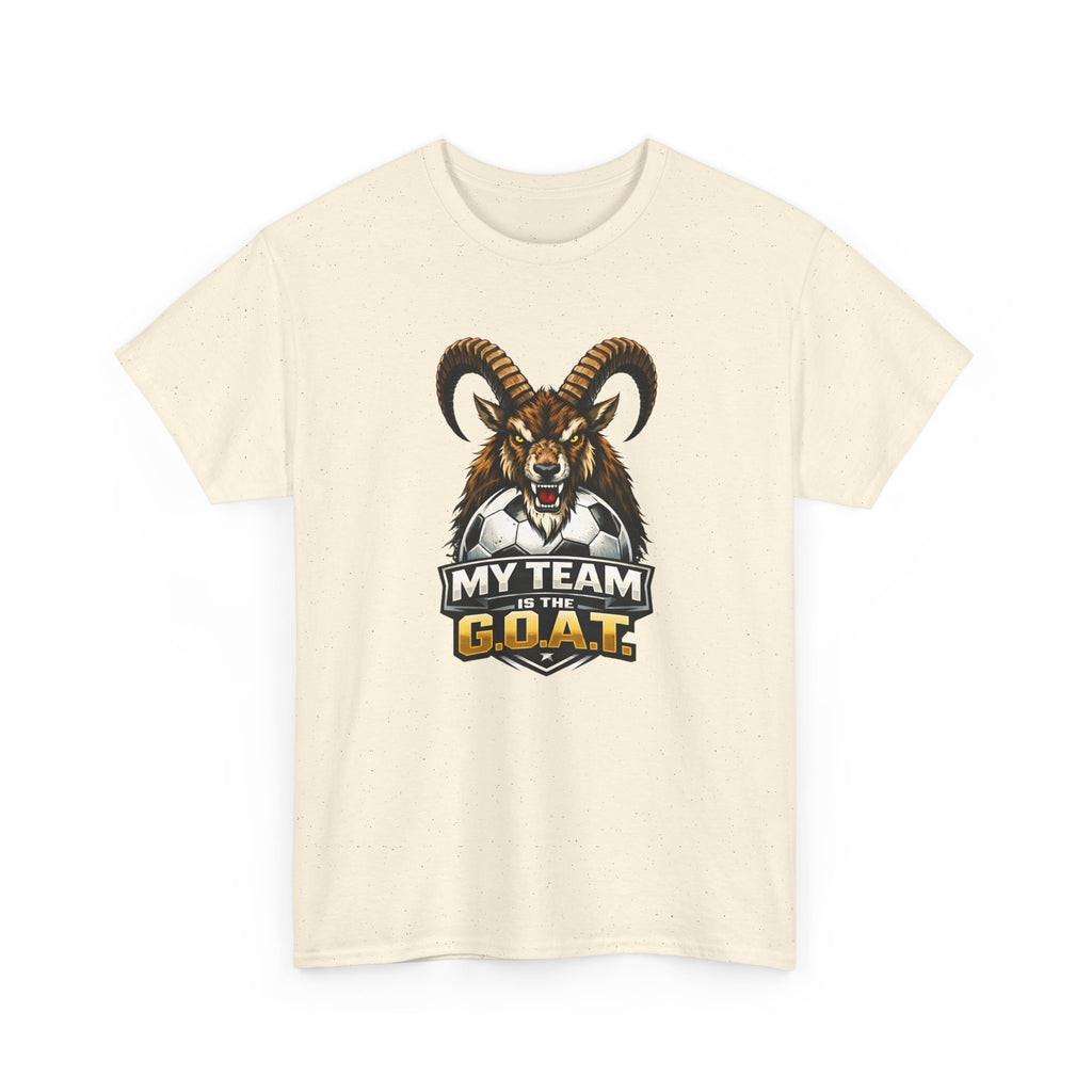 Goat Ibex Soccer Tee — "My Team Is the GOAT" Sports Fan T-Shirt