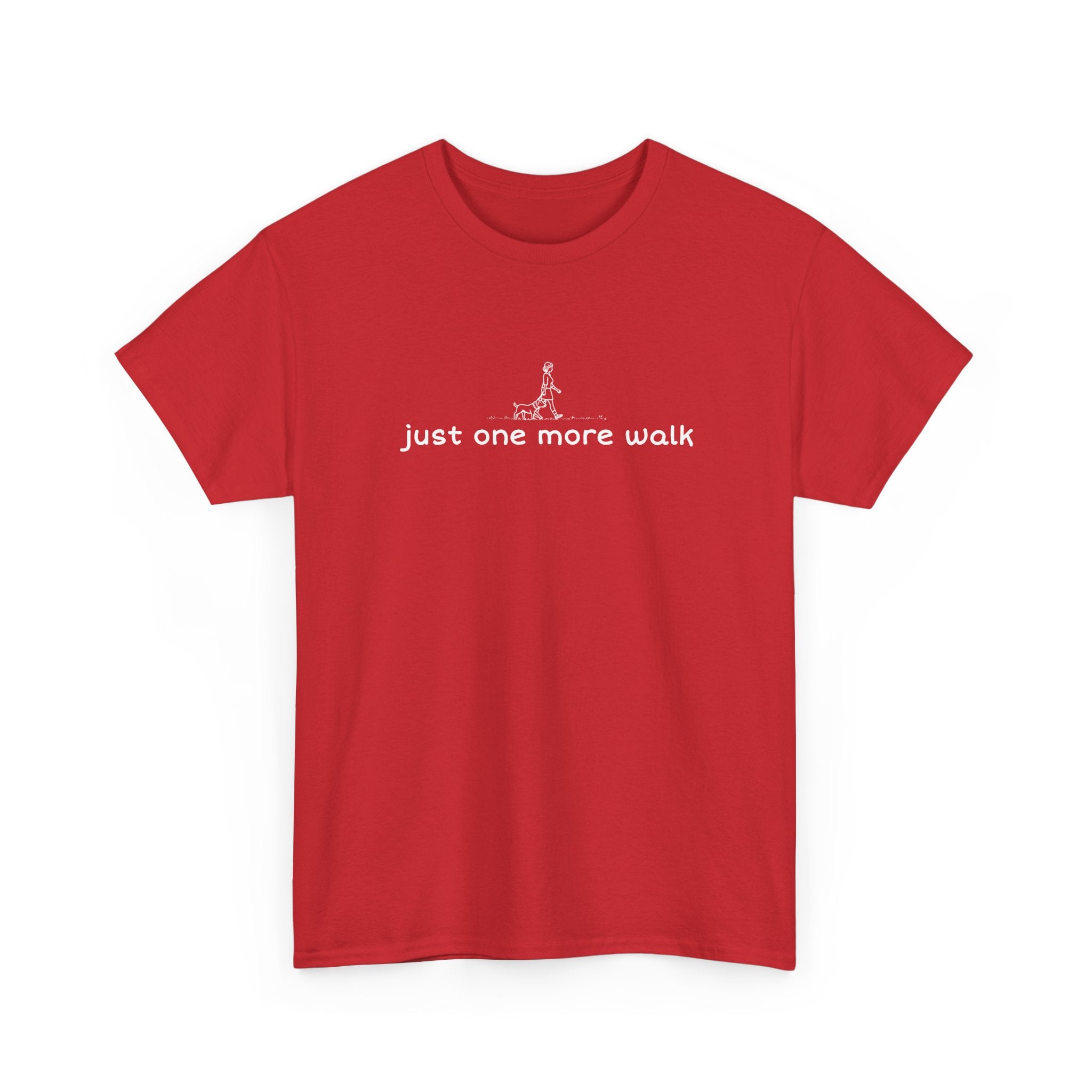 “just one more walk” Minimal Dog Walking Tee For Her