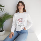 Let It Snow Crewneck Sweatshirt — Cozy Holiday Sweatshirt with Musical Snowflake Design