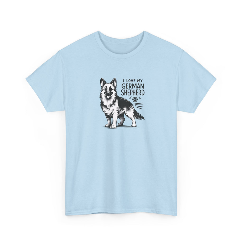 I Love My German Shepherd T-Shirt — Cute German Shepherd Dog Tee for Dog Lovers