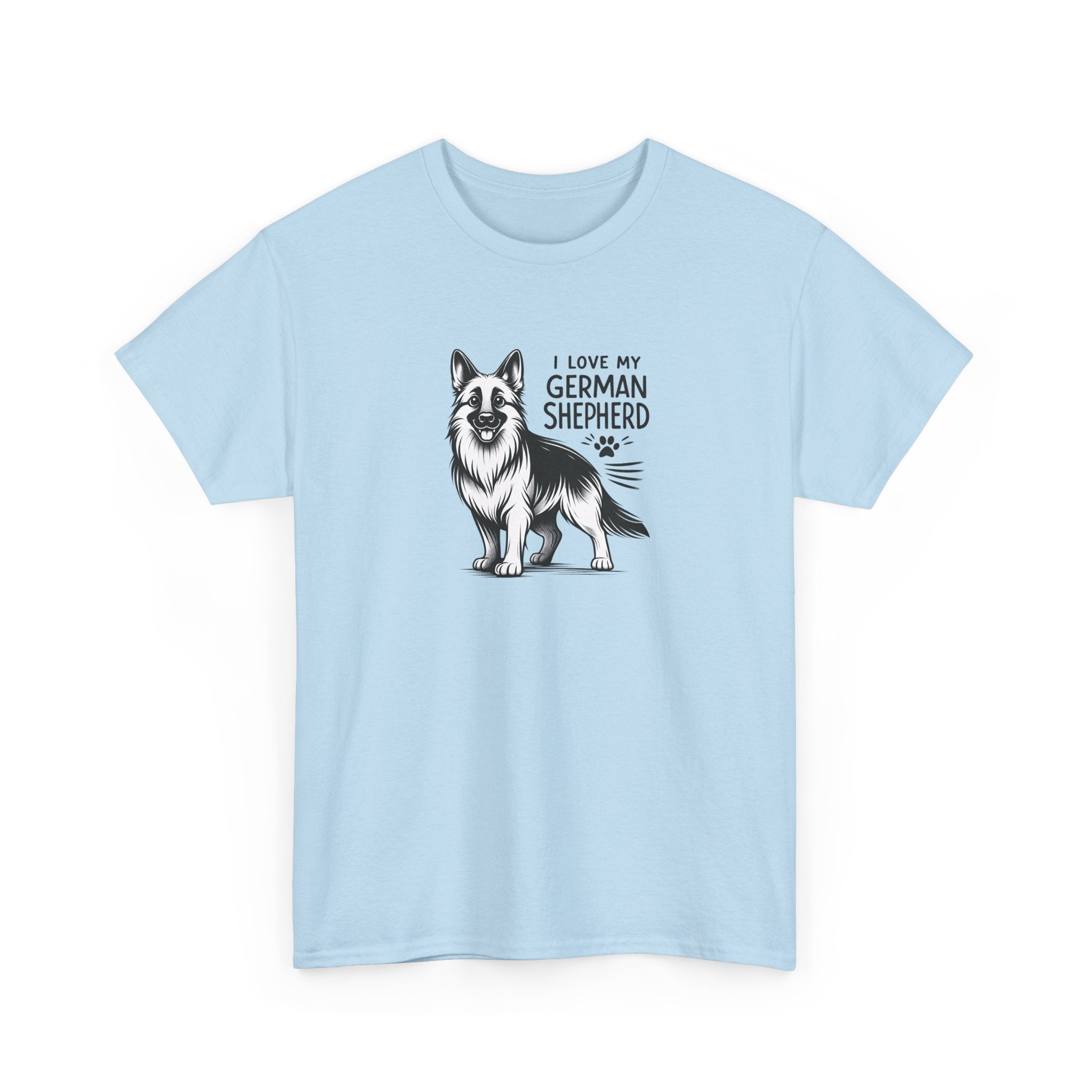 I Love My German Shepherd T-Shirt — Cute German Shepherd Dog Tee for Dog Lovers