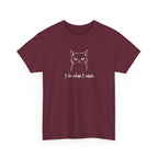 Cat Face Tee — "I Do What I Want" Graphic T-Shirt