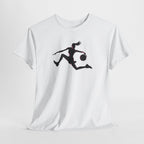 Basketball Player Silhouette T-Shirt — Dynamic Graphic Tee for Basketball Fans