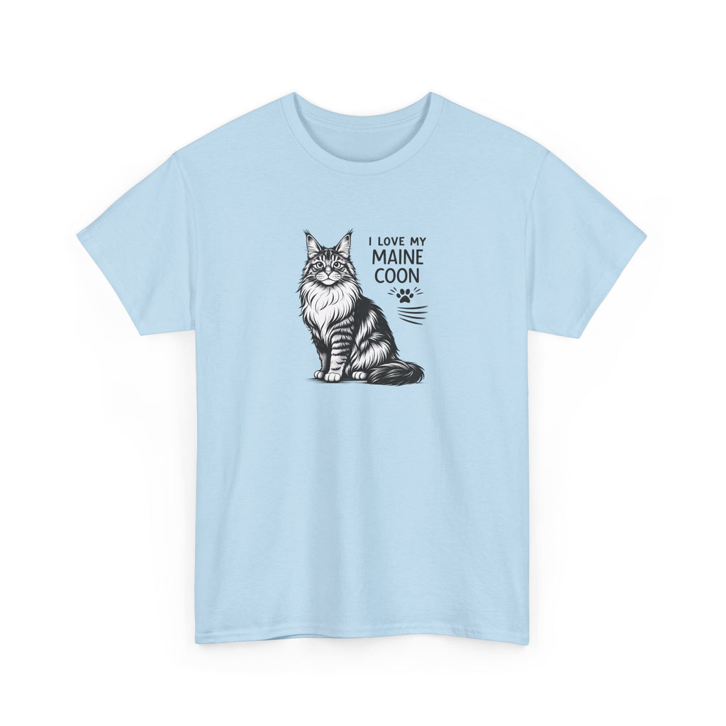 Maine Coon Cat T-Shirt — "I Love My Maine Coon" Tee