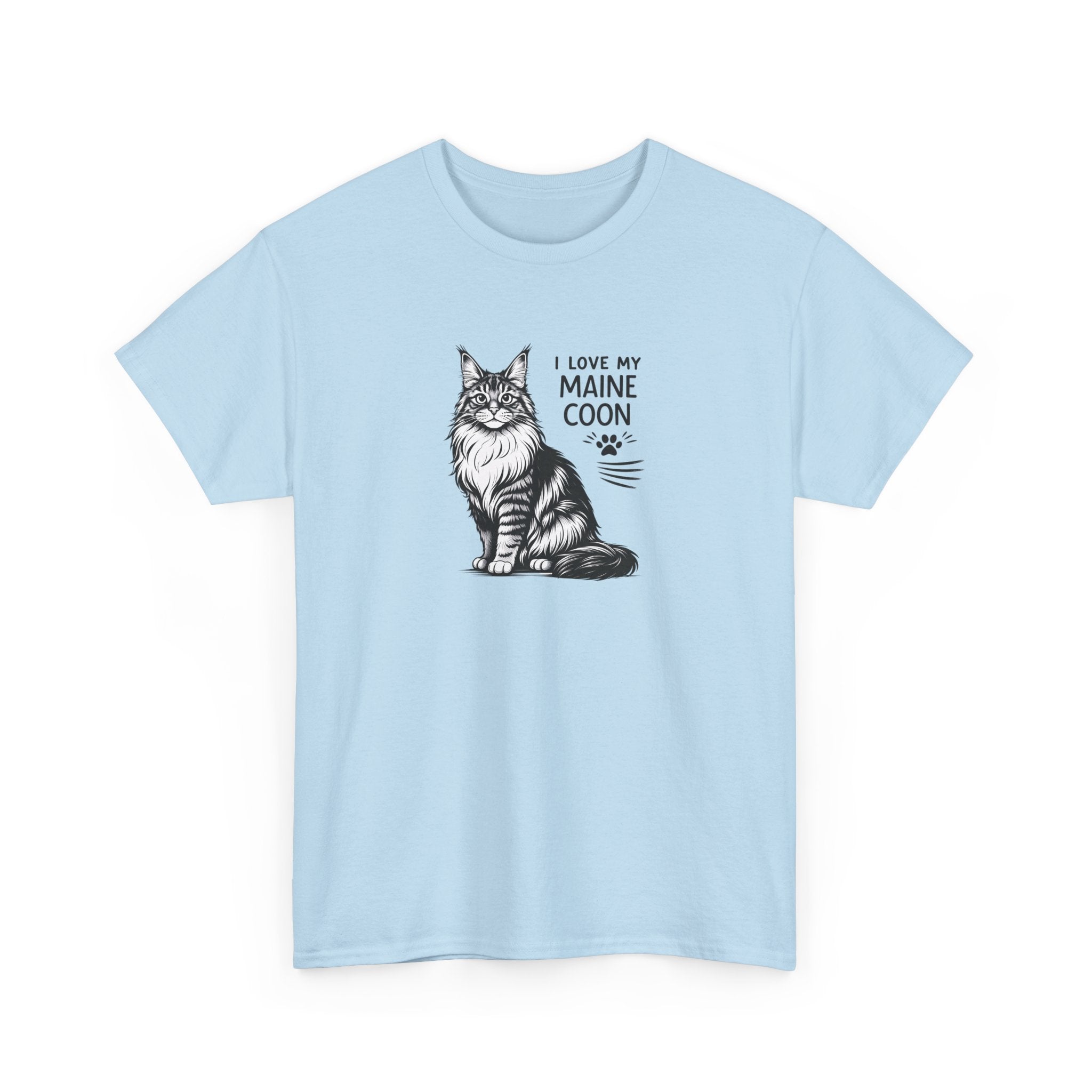 Maine Coon Cat T-Shirt — "I Love My Maine Coon" Tee