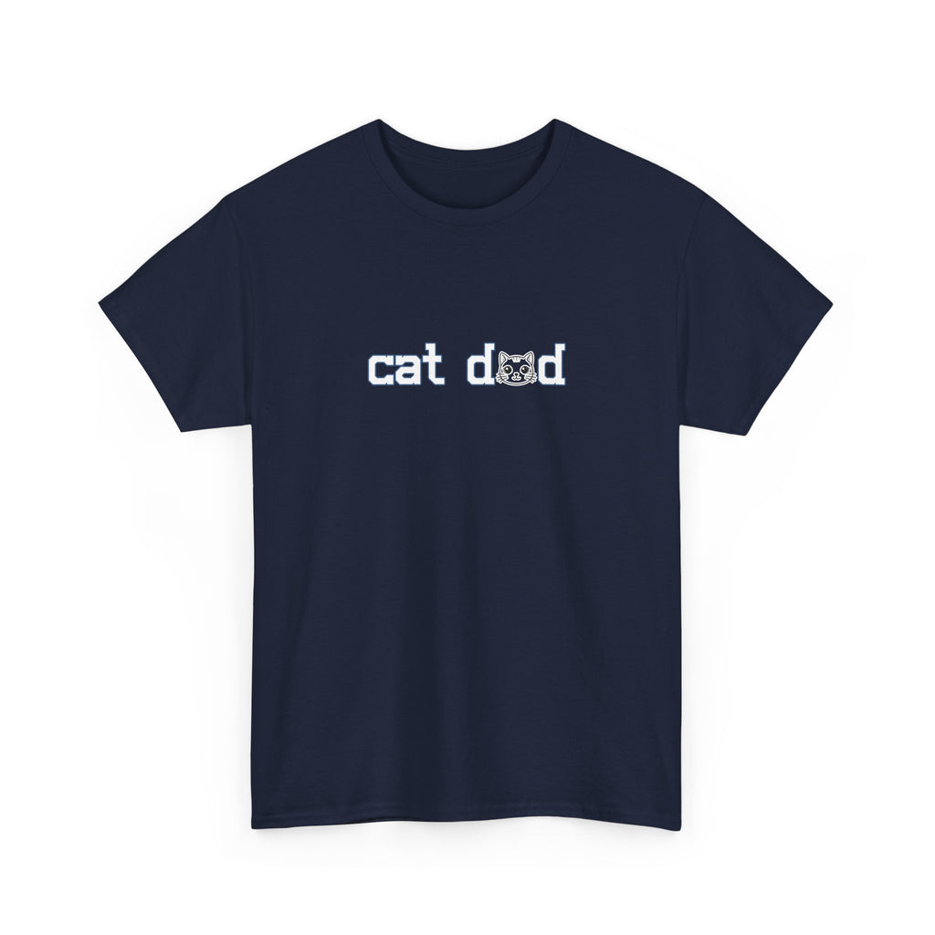 Cat Dad T‑Shirt — Minimalist Funny Cat Lover Tee