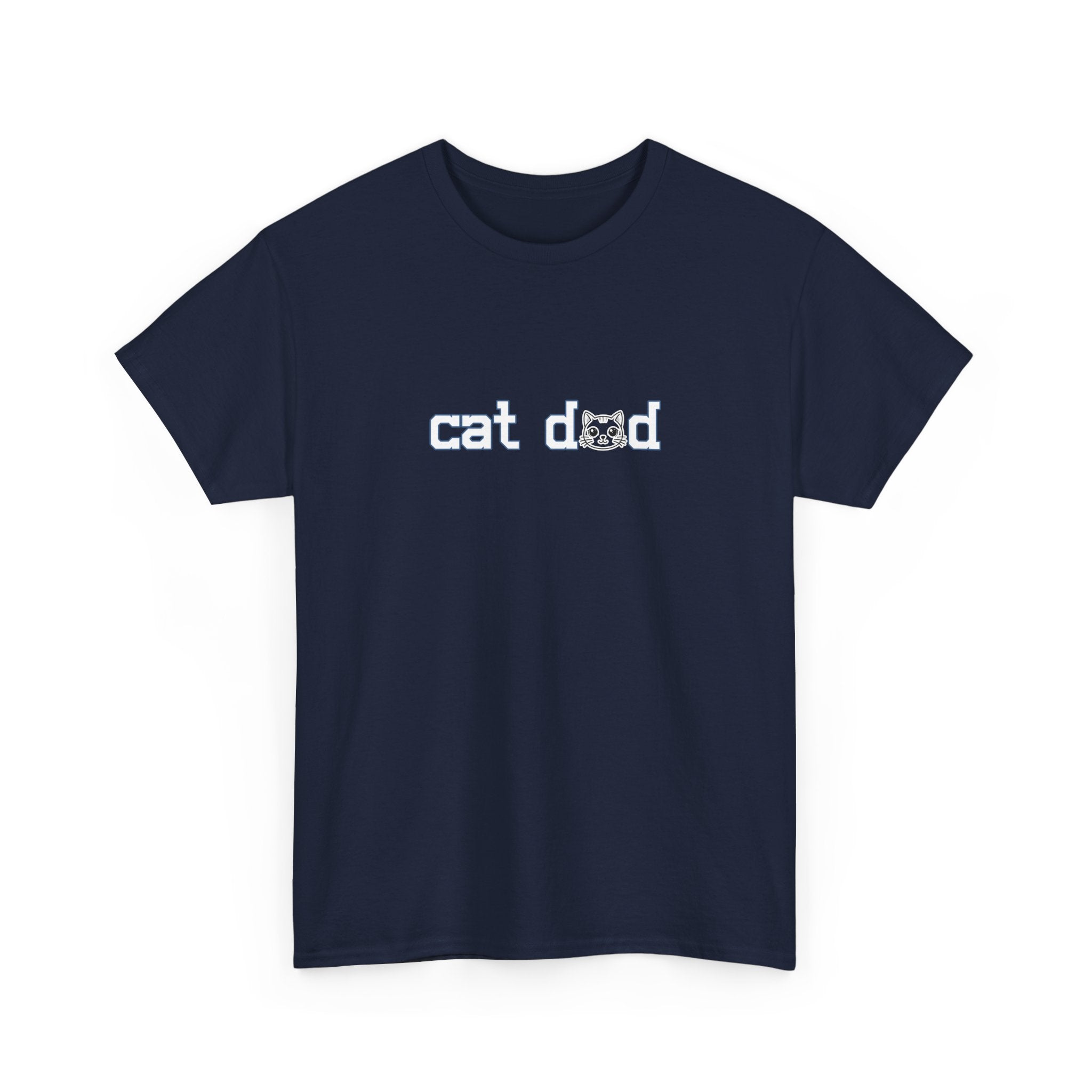 Cat Dad T‑Shirt — Minimalist Funny Cat Lover Tee