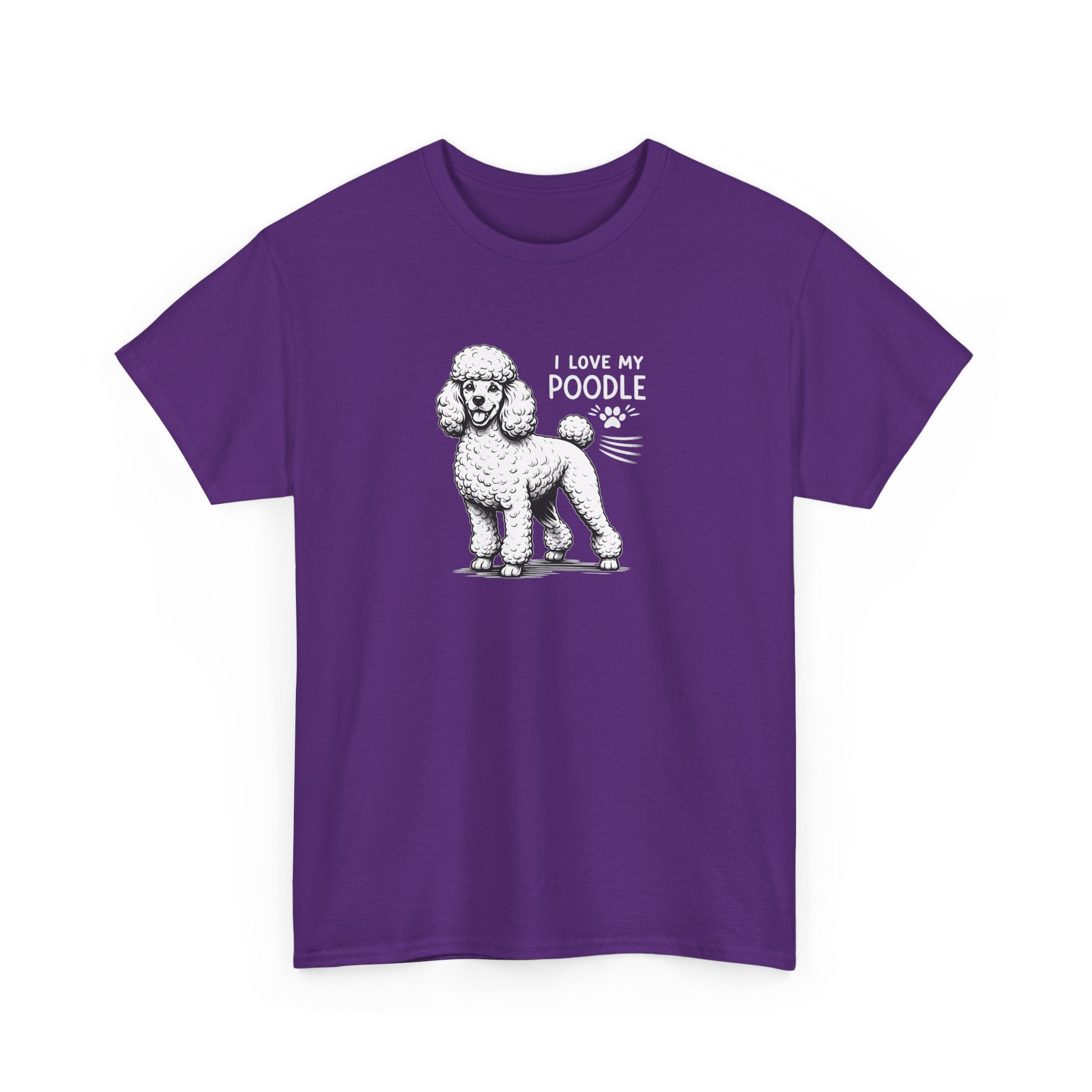 Poodle Dog T-Shirt — "I Love My Poodle" Tee