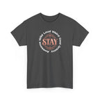 Stay Awesome Graphic Tee — "Stay Wild, Loud, Weird, Cool, Groovy, Awesome"