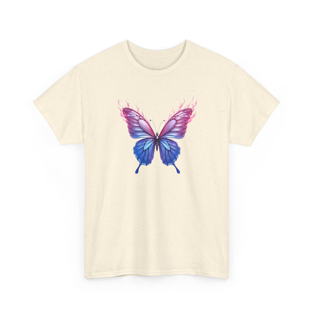 Butterfly Graphic Tee — Pink & Blue Watercolor Butterfly Shirt