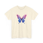 Butterfly Graphic Tee — Pink & Blue Watercolor Butterfly Shirt