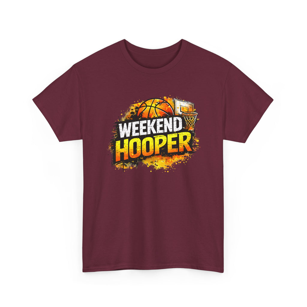 Weekend Hooper Basketball T‑Shirt — Retro Court Graphic Tee for Players & Fans