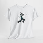 Cricket Batter Silhouette Tee — Action Sports Cricket T‑Shirt