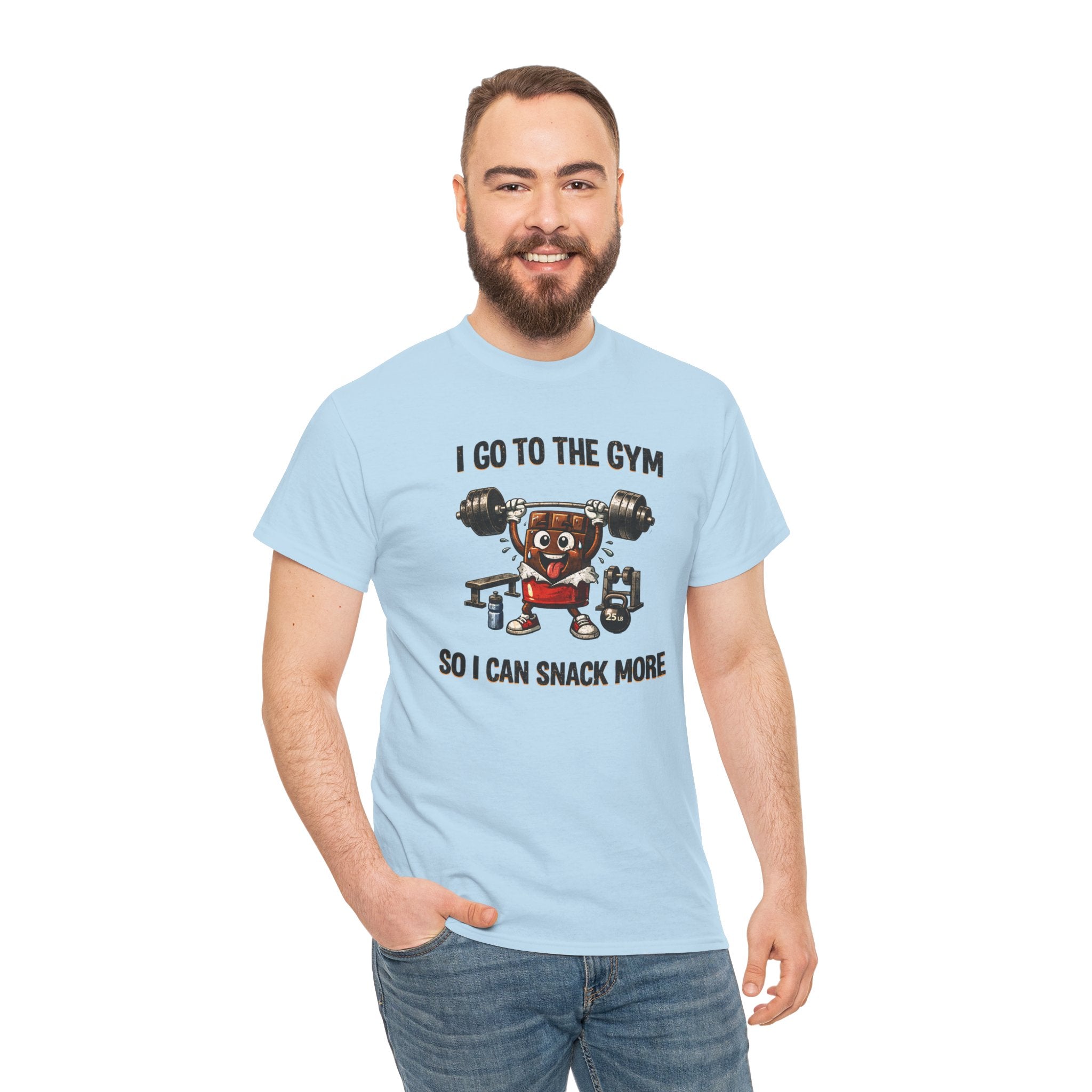 I Go to the Gym So I Can Snack More - Funny Fitness Gym Snack T‑Shirt