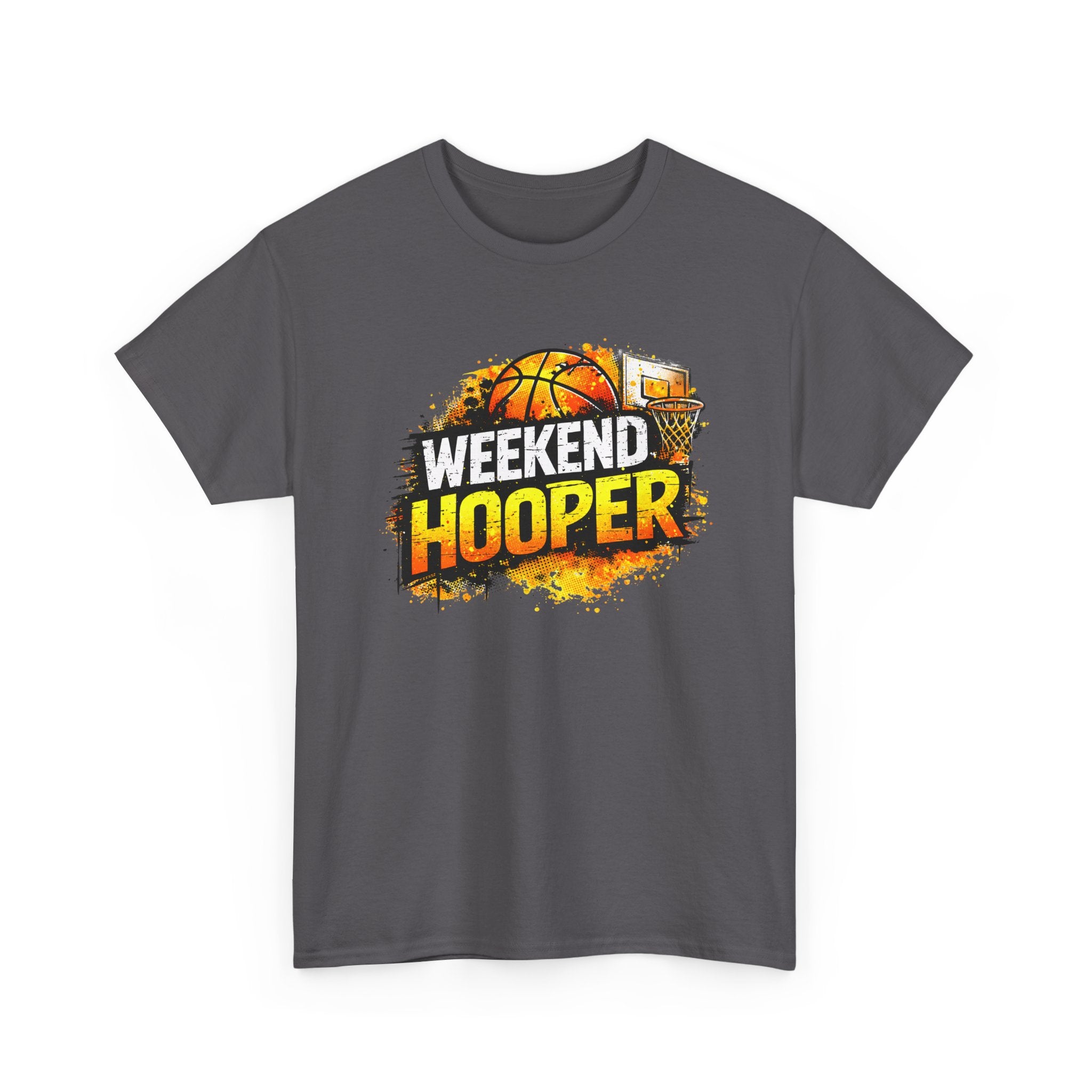 Weekend Hooper Basketball T‑Shirt — Retro Court Graphic Tee for Players & Fans
