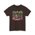 Beach Raccoon Hammock T‑Shirt — Tropical Summer Vibes Graphic Tee