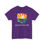 Running Tee — "Just One More Mile" Sunrise Graphic Shirt