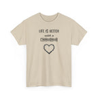 Life Is Better with a Chihuahua Heart Dog Lover Tee