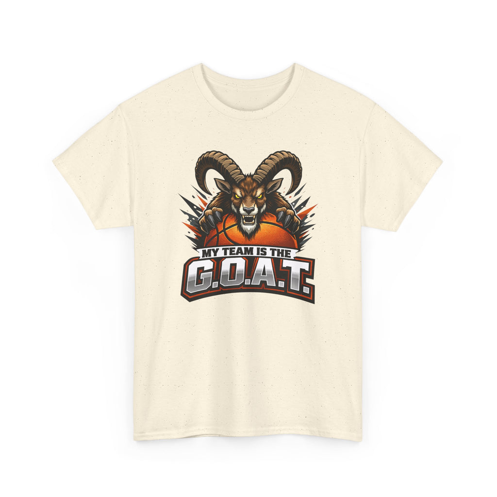 G.O.A.T. Graphic Tee — Fierce Goat Basketball Player Fan Shirt