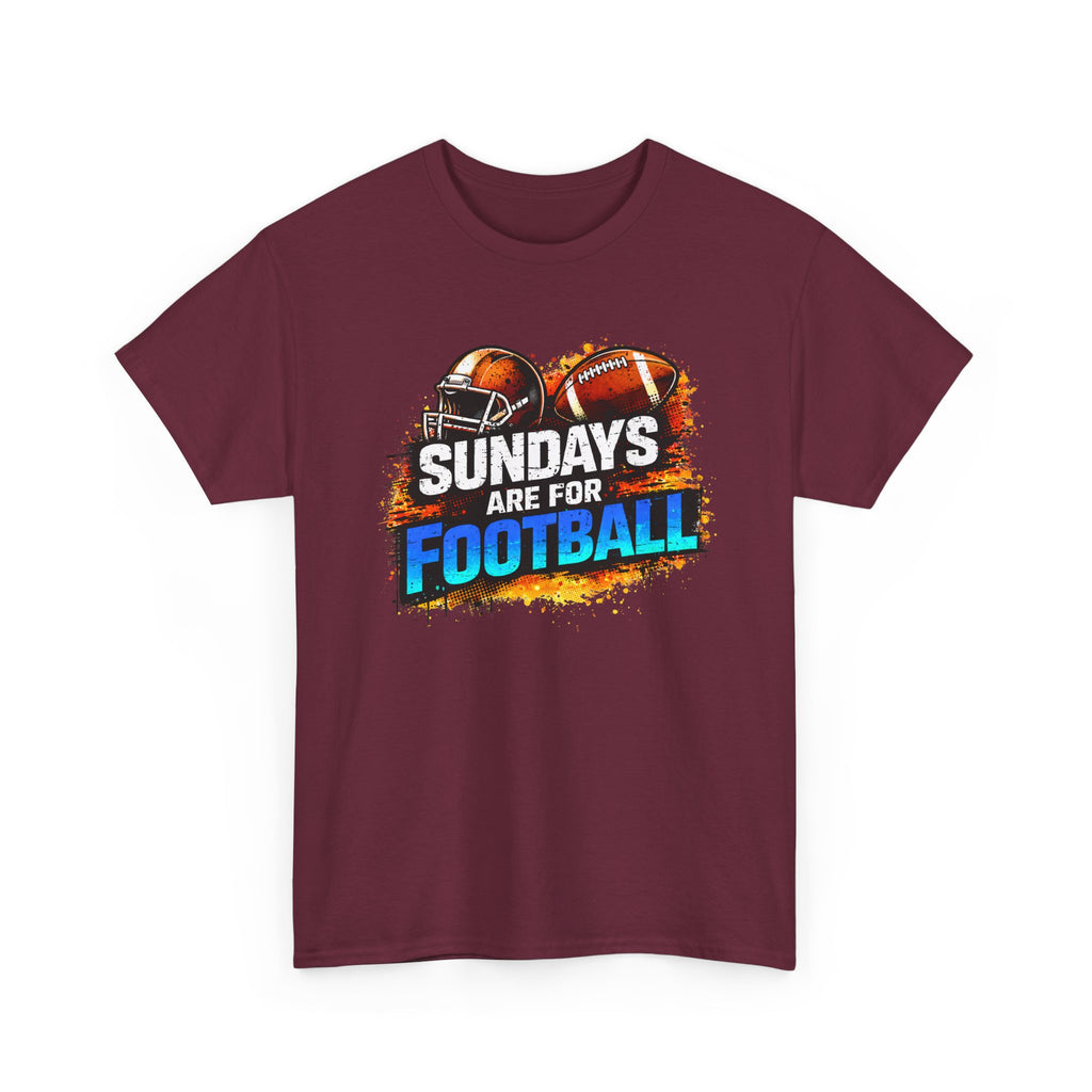 Sundays Are for Football T-Shirt — Football Fan Graphic Tee
