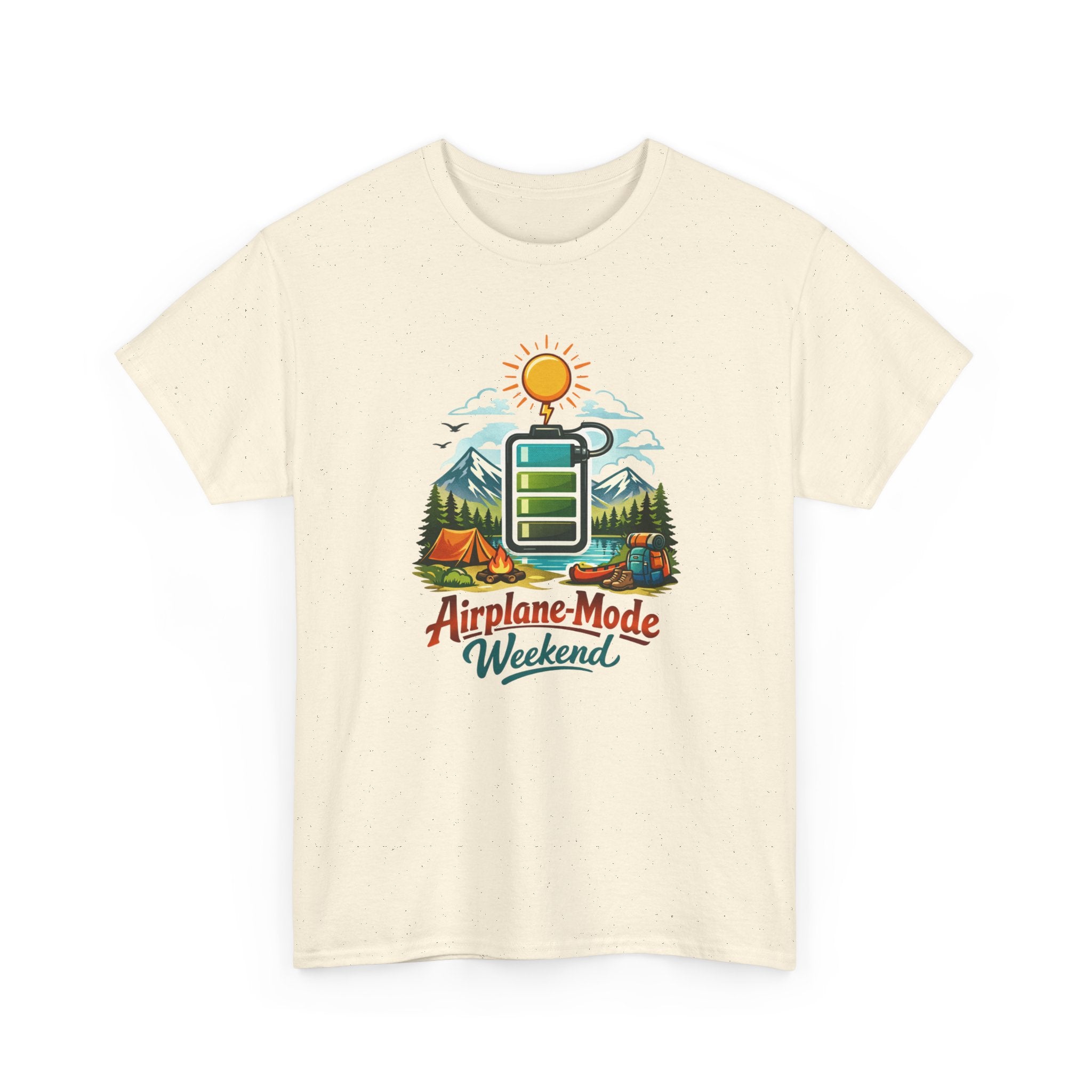 "Airplane Mode Weekend" Outdoor Adventure Camping Graphic Tee