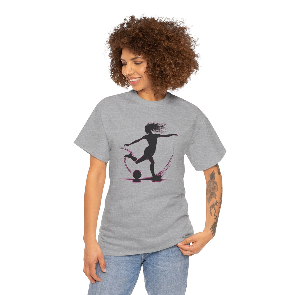 Woman Soccer Player Silhouette T‑Shirt
