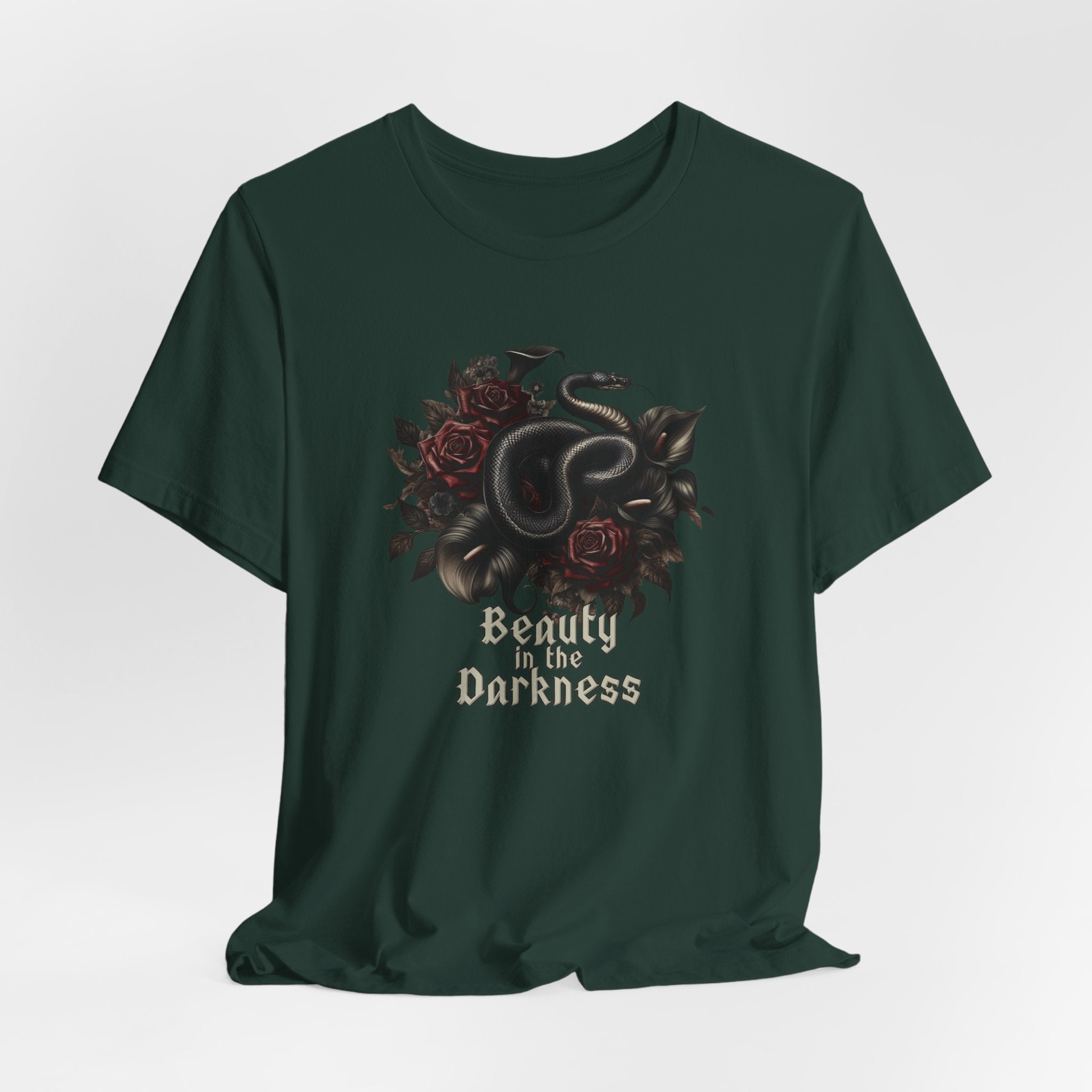 Snake Floral T-Shirt — Beauty in the Darkness Graphic Tee