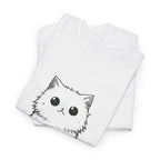 Cat Face Graphic Tee – Cute Minimalist Kitten T-Shirt