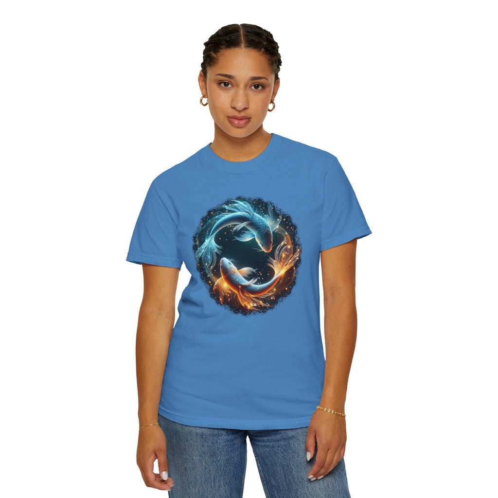 Yin Yang Koi Fish T-Shirt — Fire & Water Koi Circle Tee