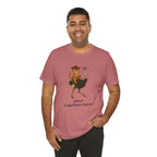 Cat Cowboy Riding Ostrich T-Shirt – Whimsical Western Animal Tee