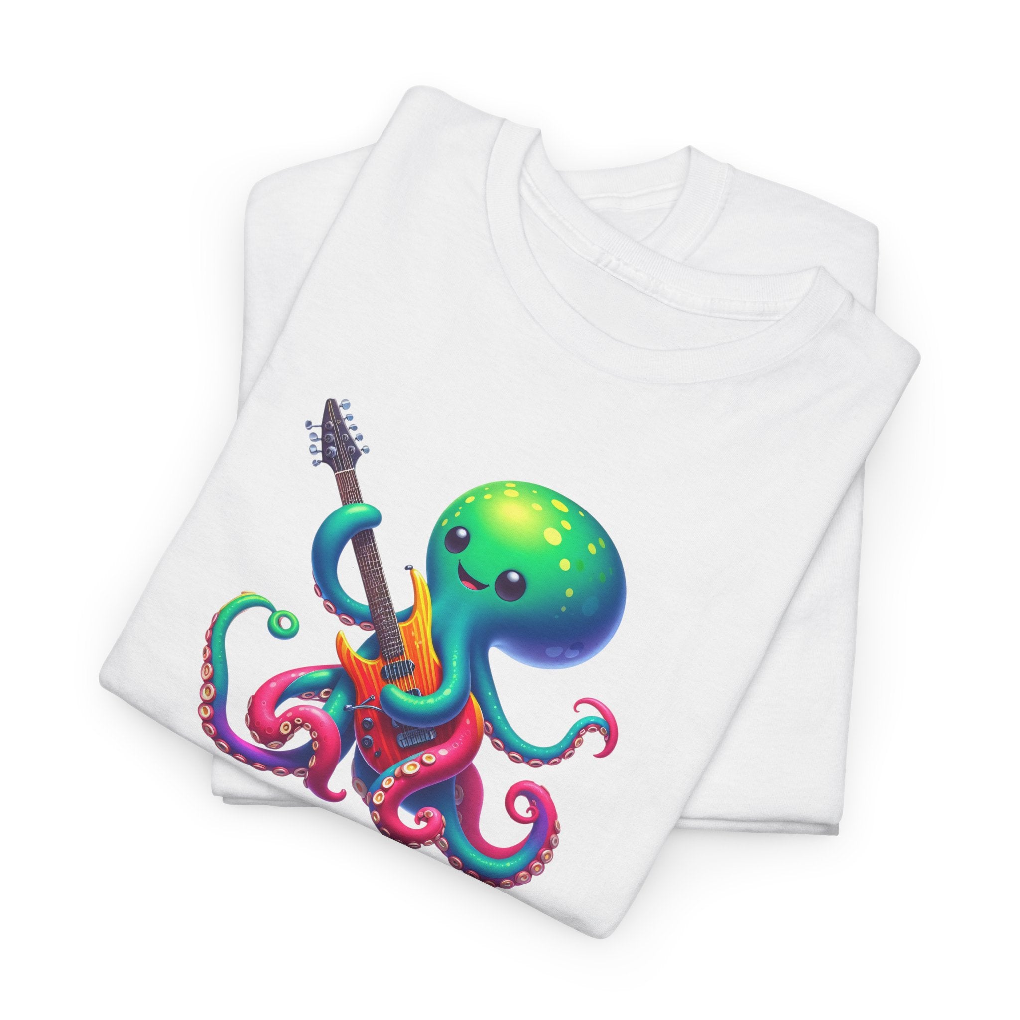 Rocktopus T-Shirt — Cute Octopus Playing Guitar Graphic Tee