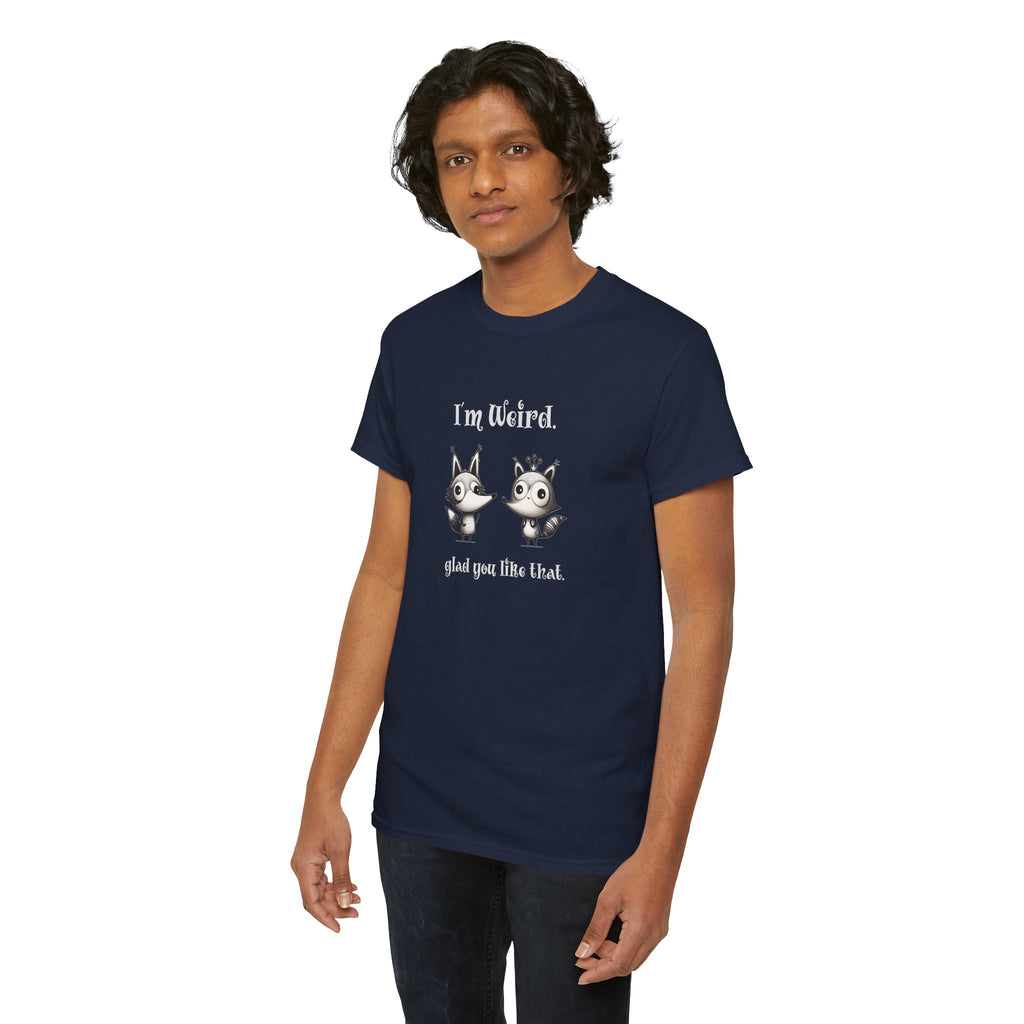 "I'm Weird. Glad You Like That." Weird Foxes T‑Shirt — Cute Retro Animal Tee