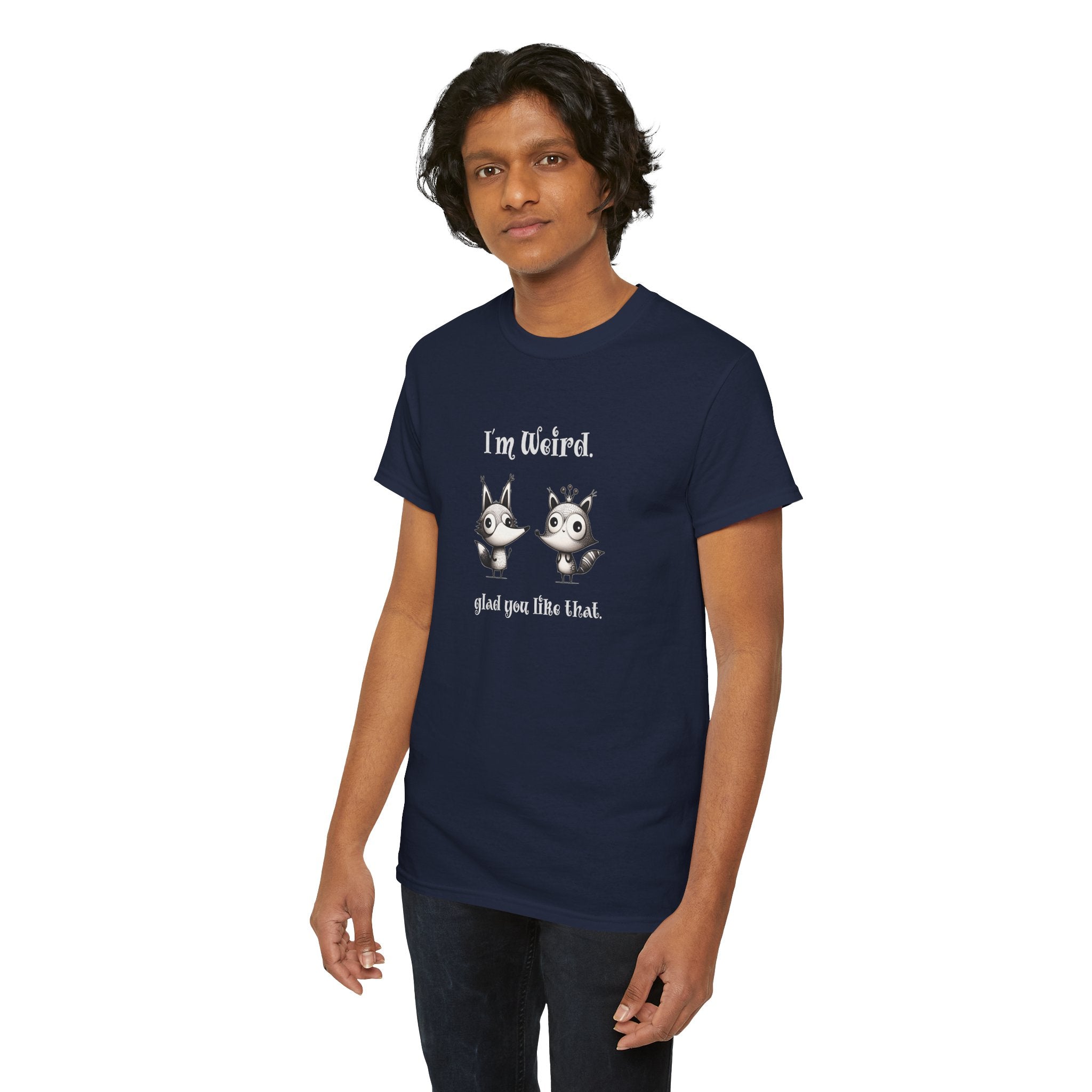 "I'm Weird. Glad You Like That." Weird Foxes T‑Shirt — Cute Retro Animal Tee