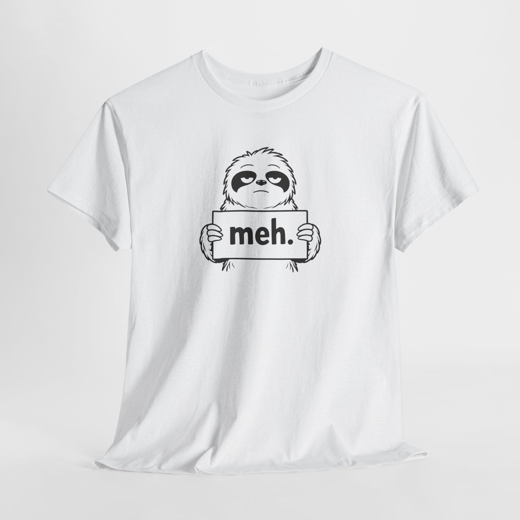 Sloth "meh." Graphic Tee - Cute Casual Funny T-Shirt