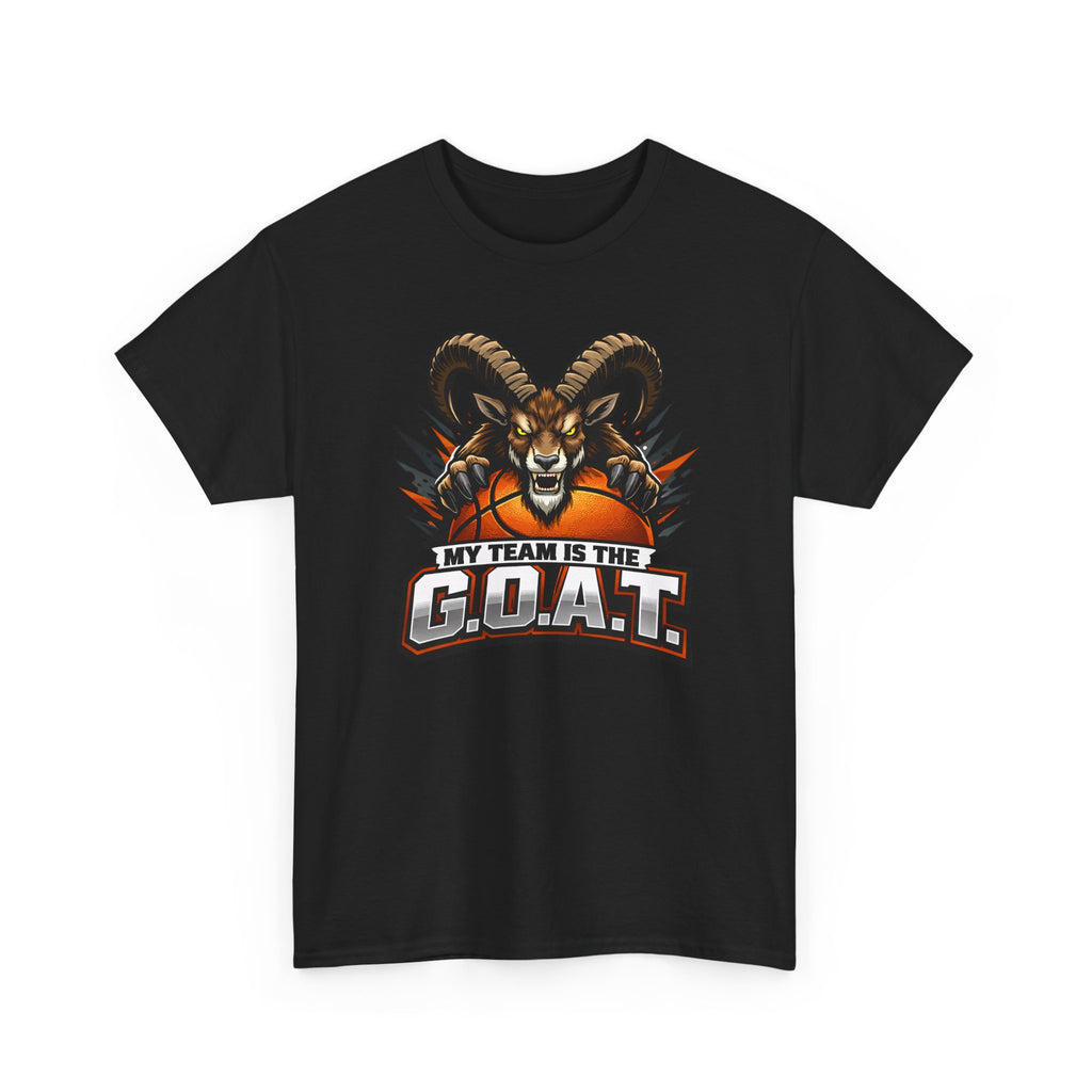 G.O.A.T. Graphic Tee — Fierce Goat Basketball Player Fan Shirt