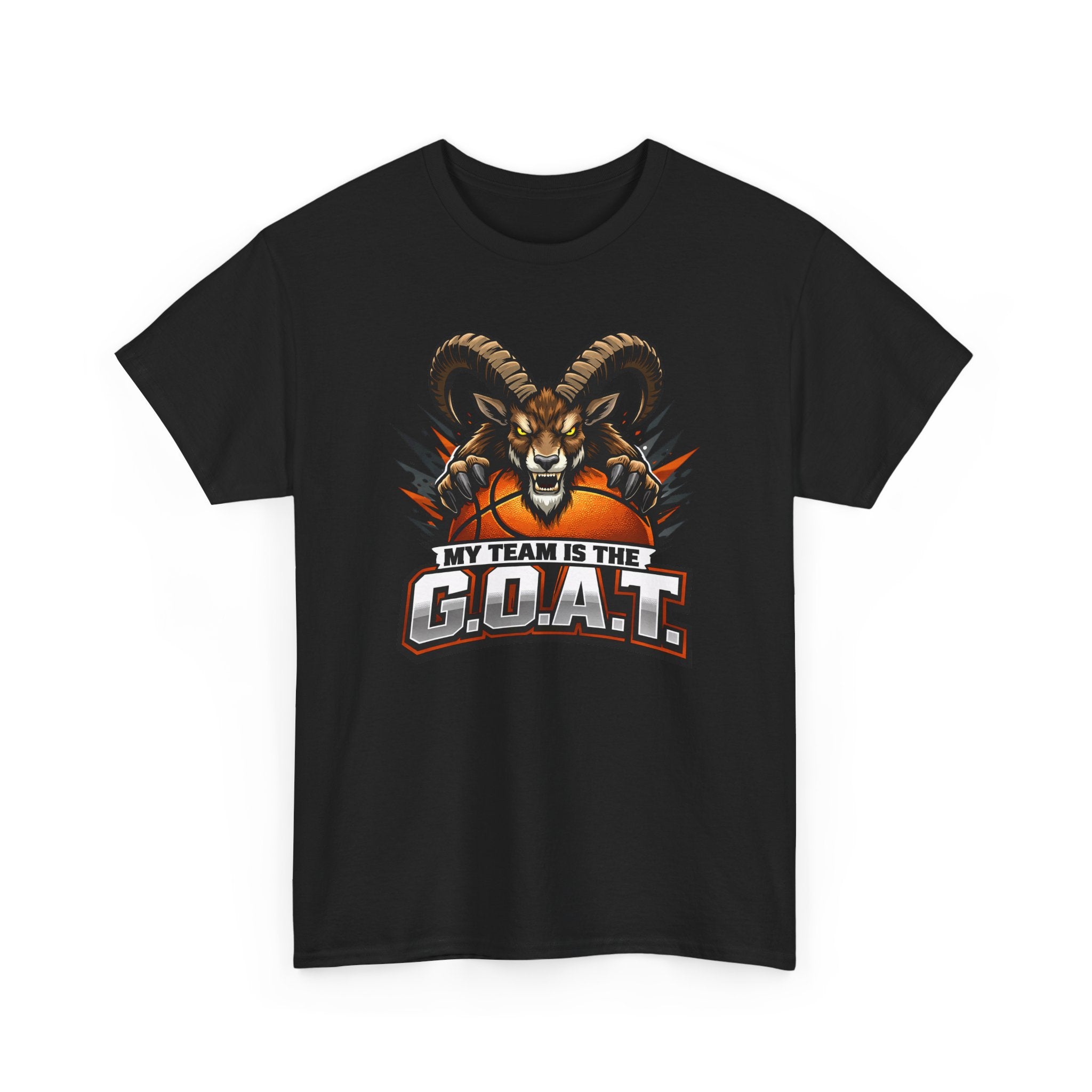 G.O.A.T. Graphic Tee — Fierce Goat Basketball Player Fan Shirt